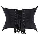 Kobine Women's Punk Solid Color Lace-up Overbust Corset