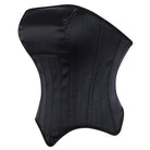 Kobine Women's Punk Solid Color Lace-up Overbust Corset