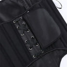 Kobine Women's Punk Solid Color Lace-up Overbust Corset