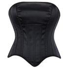 Kobine Women's Punk Solid Color Lace-up Overbust Corset