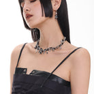 Kobine Women's Punk Star Beaded Necklace