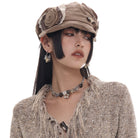 Kobine Women's Punk Star Button Necklace