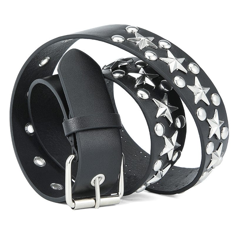 Kobine Women's Punk Star Studded Belts