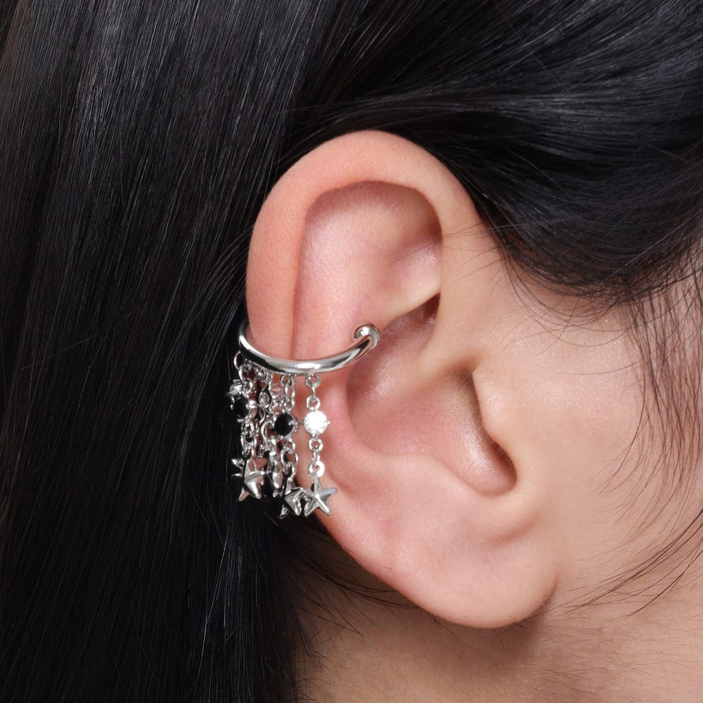 Kobine Women's Punk Star Tassel Earrings