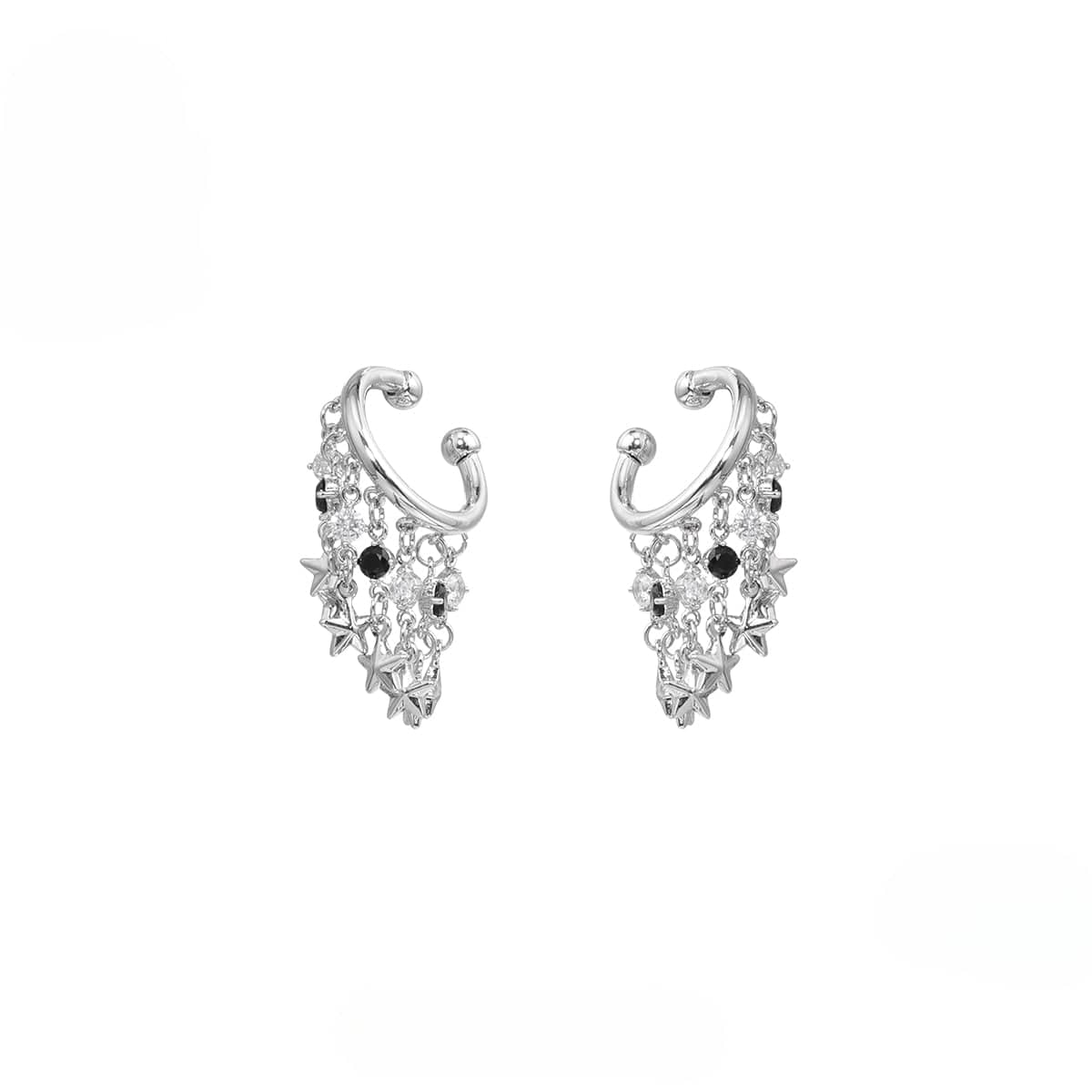 Kobine Women's Punk Star Tassel Earrings