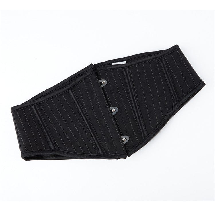 Kobine Naisten Punk Raidallinen Nauhoitettava Rinnanaluskorsetti