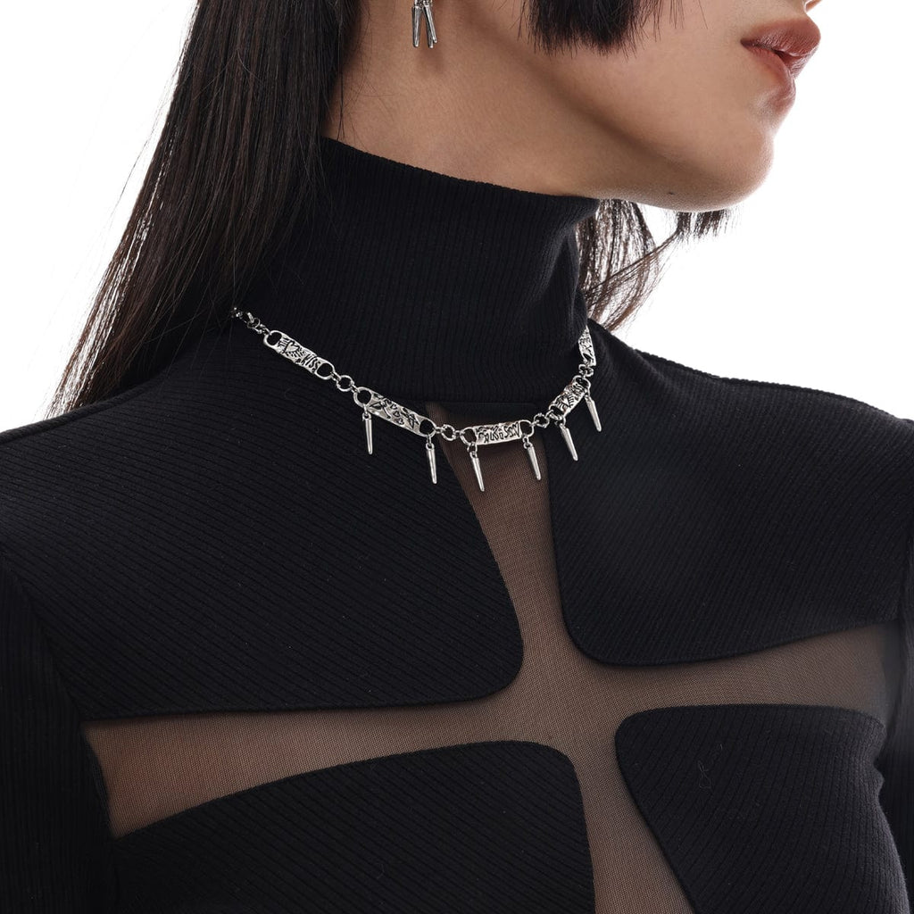 Black 'Deadly Rose' Choker by Punk Rave • the dark store™