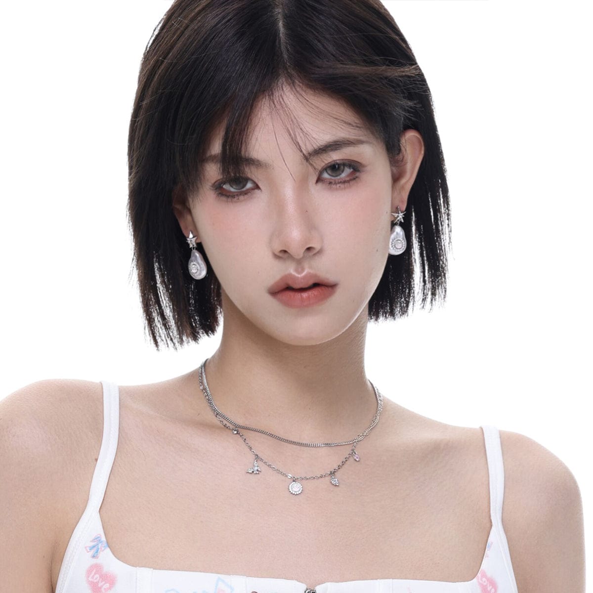 Kobine Damen-Halskette mit Punk-Sonne-Motiv