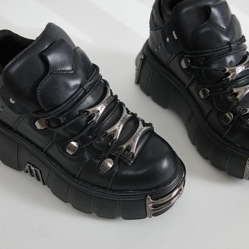 Scarpe con plateau punk in velcro da donna Kobine