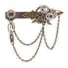Kobine Women's Steampunk Gear Chain Hair Clip