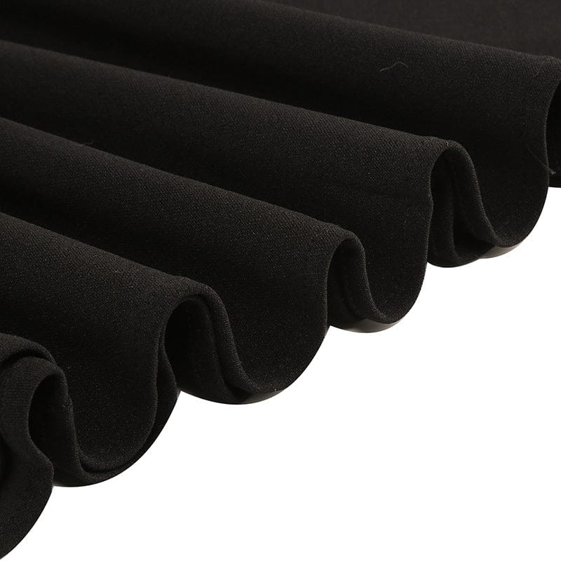 Sukienka damska Kobine w stylu vintage z gotyckiej siateczki z kwiatowym haftem