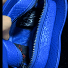 Nothing Here Women's Gothic Devil Eye Bat Wing Heart Bag Blue