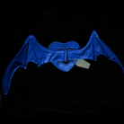 Nothing Here Women's Gothic Devil Eye Bat Wing Heart Bag Blue