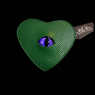 Nothing Here Women's Gothic Devil Eye Bat Wing Heart Bag Green