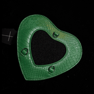 Nothing Here Women's Gothic Devil Eye Bat Wing Heart Bag Green