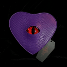 Nothing Here Women's Gothic Devil Eye Bat Wing Heart Bag Purple