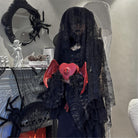 Nothing Here Women's Gothic Devil Eye Bat Wing Heart Bag Red