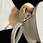 Nothing Here Women's Gothic Devil Eye Bat Wing Heart Bag White