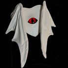 Nothing Here Women's Gothic Devil Eye Bat Wing Heart Bag White