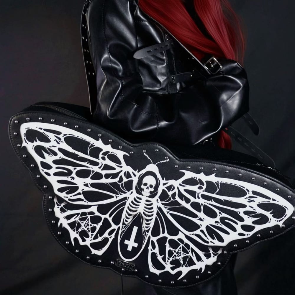 Nothing Here Women's Gothic Moth Wing Bag Moth Backpack