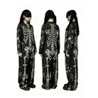 Nothing Here Women's Gothic Skeleton X-Ray Pajama Set 2 Pieces Loungewear