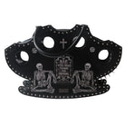 Nothing Here Women's Gothic Skull Rivets Tombstone Handbag