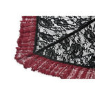 Punk Design Women's Gothic Contrast Color Floral Lace Cape