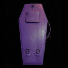 Punk Design Women's Gothic Cross Bat Wing Coffin Bag Purple