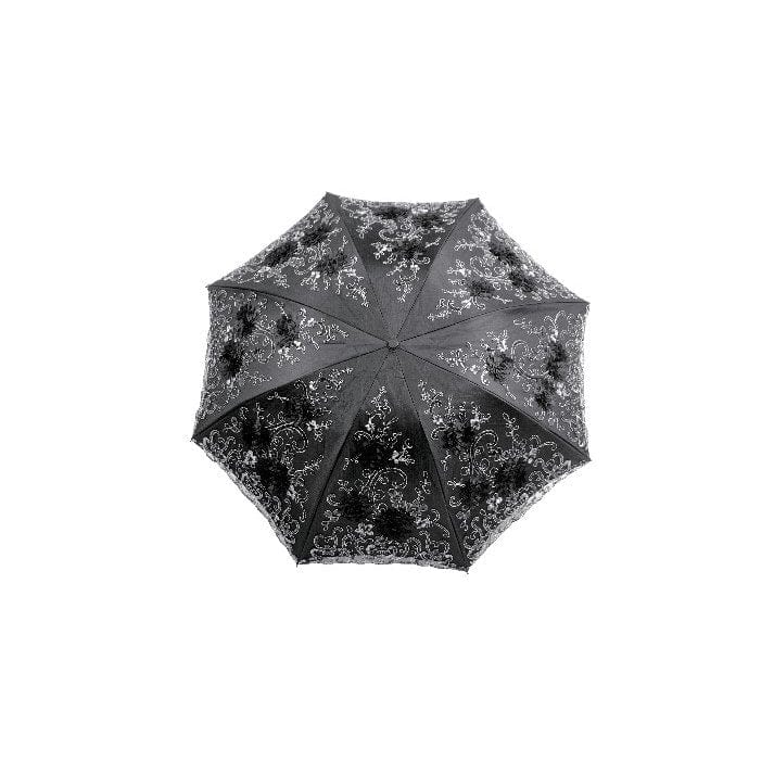 Punk Design Women's Gothic Lace Embroidered Floral Umbrella
