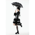 Punk Design Women's Gothic Lace Embroidered Floral Umbrella