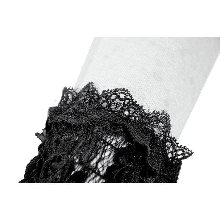 Punk Design Women's Gothic Lace-up Long Gloves