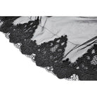 Punk Design Women's Gothic Rose Embroidered Mesh SKirt