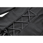 Punk Design Women's Gothic Ruffled Puff Sleeved Dress