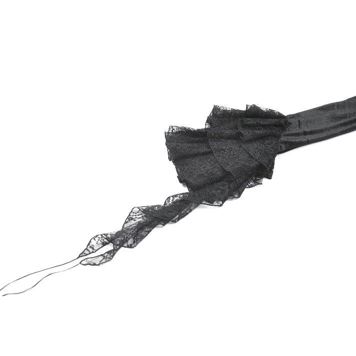 Punk Design Women's Gothic Square-cut Collar Flared Sleeved Velvet Top