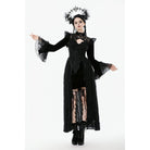Punk Design Women's Gothic Stand Collar Flared Sleeved Cape