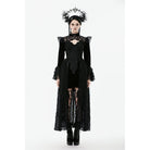 Punk Design Women's Gothic Stand Collar Flared Sleeved Cape