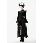 Punk Design Women's Gothic Stand Collar Flared Sleeved Cape