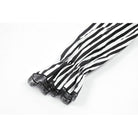 Punk Design Women's Gothic Striped Ruffled Pleated Dress