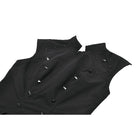 Punk Design Women's Punk Studded Asymmetrical Pleated Dress