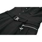 Punk Design Women's Punk Studded Asymmetrical Pleated Dress