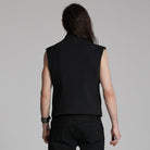 PUNK RAVE Men's Cyberpunk Bucke-up Zip Waistcoat