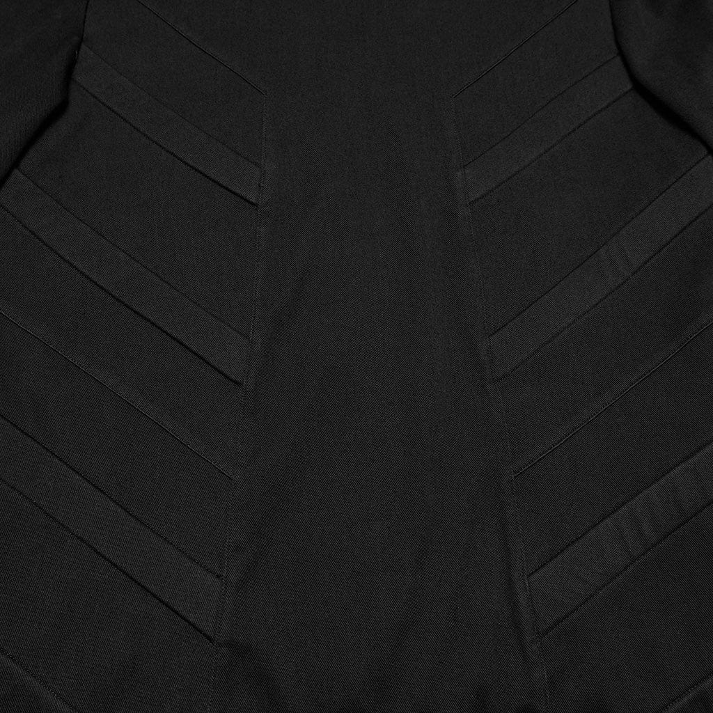 PUNK RAVE Men's Cyberpunk Buckle-up Strap Minimalist Hoodie