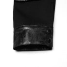 PUNK RAVE Men's Cyberpunk Cut-out Mesh Splice Zip Jacket