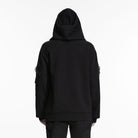 PUNK RAVE Men's Cyberpunk D-rings Zips Hoodie
