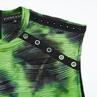 PUNK RAVE Men's Cyberpunk Printed Rivets & Eyelet Tank Top