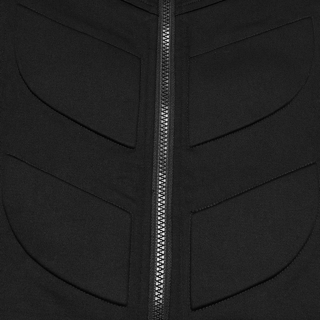 Gilet con zip e rivetti a forma di teschio cyberpunk da uomo PUNK RAVE