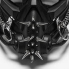 PUNK RAVE Men's Cyberpunk Spiked Chain Ring Mask