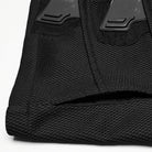 PUNK RAVE Men's Cyberpunk Stand Collar  Faux Leather Splice Mesh Vest