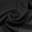 PUNK RAVE Men's Cyberpunk Stand Collar Zip Hooded Short Vest