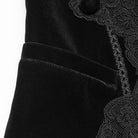 PUNK RAVE Men's Gothic Applique Chain Front Zipper Waistcoat Black